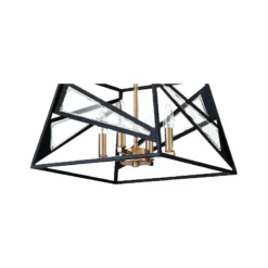 Eglo Corrietes 16" Wide Matte Black Modern Geometric Pendant Light -Outlet The Radiantix Store eglo corrietes 16 inch wide matte black modern geometric pendant light 85p87views1