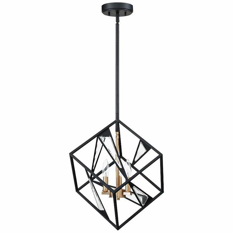 Eglo Corrietes 17 1/2" Wide Matte Black Modern Geometric Pendant Light 4 Eglo Corrietes 17 1/2" Wide Matte Black Modern Geometric Pendant Light - Image 2