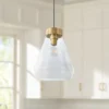 Eglo Montey 12" Wide Gold Metal Clear Glass Modern Mini Pendant Light -Outlet The Radiantix Store eglo montey 12 inch wide gold metal clear glass modern mini pendant light 91y81cropped