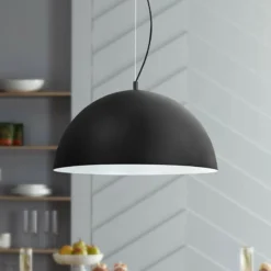 Eglo Rafaelino 21" Wide Black And White Pendant Light