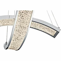 Elan Crushed Ice 24" Wide Chrome LED Pendant Light 7 Elan Crushed Ice 24" Wide Chrome LED Pendant Light -Outlet The Radiantix Store elan crushed ice 24 inch wide chrome led pendant light 8d641views1