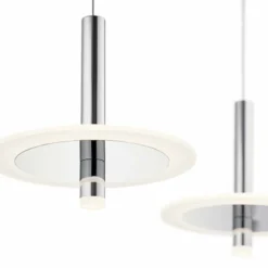 Elan Discs 41 1/4"W Polished Nickel LED Multi Light Pendant -Outlet The Radiantix Store elan discs 41 and one quarter inchw polished nickel led multi light pendant 69e83views1