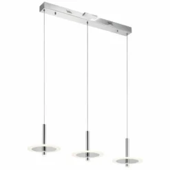 Elan Discs 41 1/4"W Polished Nickel LED Multi Light Pendant -Outlet The Radiantix Store elan discs 41 and one quarter inchw polished nickel led multi light pendant 69e83views2