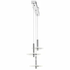 Elan Discs 41 1/4"W Polished Nickel LED Multi Light Pendant -Outlet The Radiantix Store elan discs 41 and one quarter inchw polished nickel led multi light pendant 69e83views3