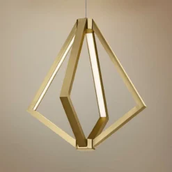 Elan Everest 19 3/4" Wide Champagne Gold 4-Light LED Pendant