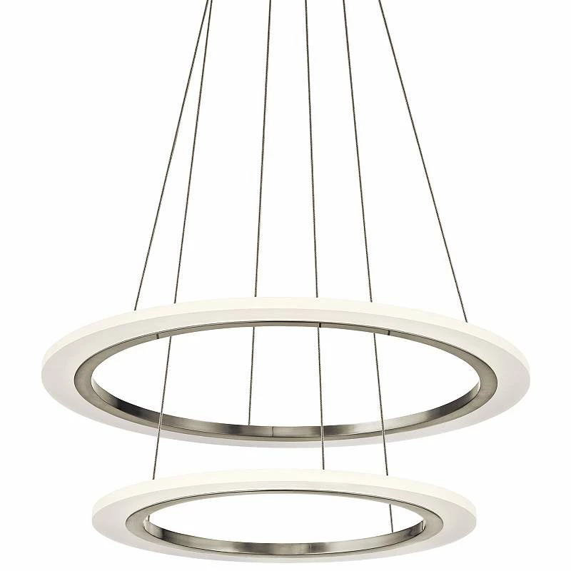 Elan Hyvo 25"W Brushed Nickel 2-Ring LED Pendant Light 3 Elan Hyvo 25"W Brushed Nickel 2-Ring LED Pendant Light