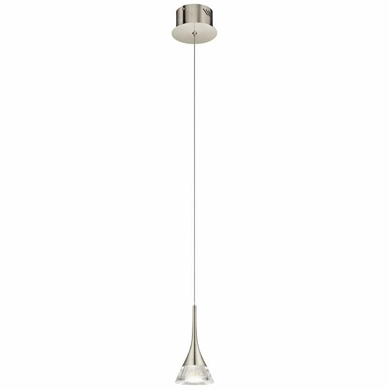Elan Kabru 4 3/4"W LED Brushed Nickel Mini Pendant Light 3 Elan Kabru 4 3/4"W LED Brushed Nickel Mini Pendant Light