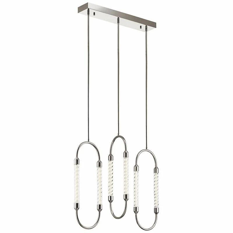 Elan Kiaan 31 1/2"W Polished Nickel LED Multi Light Pendant 4 Elan Kiaan 31 1/2"W Polished Nickel LED Multi Light Pendant - Image 2