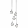 Elan Kiss 13 3/4" Wide Chrome LED Multi Light Pendant -Outlet The Radiantix Store elan kiss 13 and three quarter inch wide chrome led multi light pendant 19r96