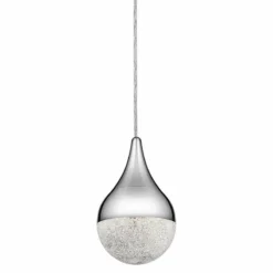 Elan Kiss 4 3/4" Wide Chrome LED Mini Pendant