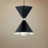 Elan Kordan 6 1/2" Wide Matte Black LED Mini Pendant -Outlet The Radiantix Store elan kordan 6 and one half inch wide matte black led mini pendant 69e71cropped