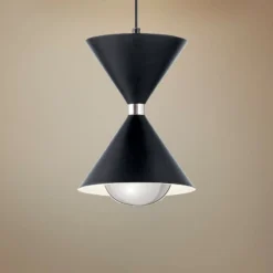 Elan Kordan 6 1/2" Wide Matte Black LED Mini Pendant