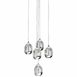 Elan Lavinia 12 1/2" Wide Chrome Cluster Pendant