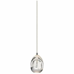 Elan Lavinia 3 1/2" Wide Chrome Finish LED Mini-Pendant