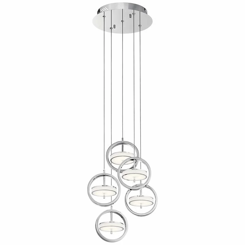 Elan Metro 11 3/4"W Polished Nickel LED Multi Light Pendant 4 Elan Metro 11 3/4"W Polished Nickel LED Multi Light Pendant - Image 2