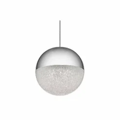 Elan Moonlit 4 3/4" Wide Chrome LED Mini Pendant