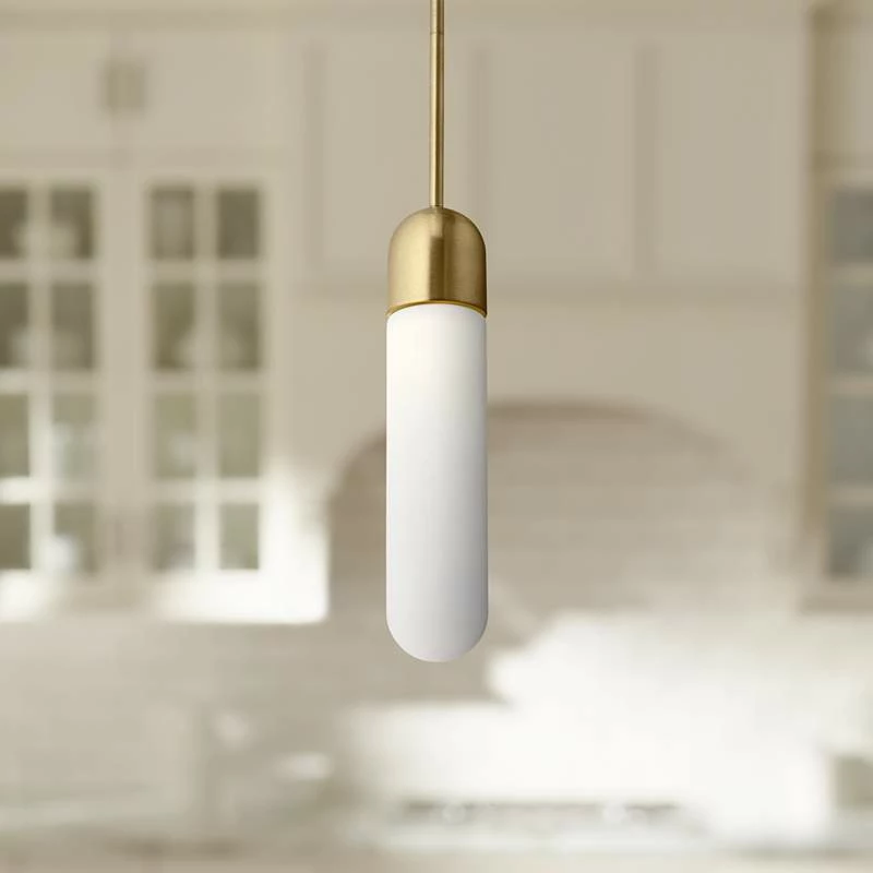 Elan Pills 3 1/4" Wide Champagne Gold LED Mini Pendant 3 Elan Pills 3 1/4" Wide Champagne Gold LED Mini Pendant