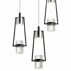 Elan Sorno 12 1/2"W Polished Nickel LED Multi Light Pendant -Outlet The Radiantix Store elan sorno 12 and one half inchw polished nickel led multi light pendant 69f17views1