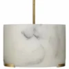 Elancourt 17" Wide Brass White Faux Alabaster Pendant Light -Outlet The Radiantix Store elancourt 17 inch wide brass white faux alabaster pendant light 598y5