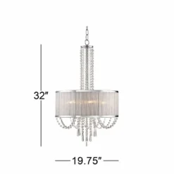 Ellisia 19 3/4" Wide Crystal Chandelier 15 Ellisia 19 3/4" Wide Crystal Chandelier -Outlet The Radiantix Store ellisia 19 and three quarter inch wide crystal chandelier 4j443views4