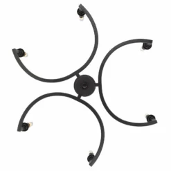 Golden Lighting Ellyn 25" Wide Matte Black Metal 6-Light Chandelier 10 Golden Lighting Ellyn 25" Wide Matte Black Metal 6-Light Chandelier -Outlet The Radiantix Store ellyn 25 inch wide matte black metal 6 light chandelier 045c2views2