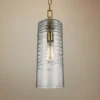 Elmore 6" Wide Burnished Brass Cylinder Mini Pendant -Outlet The Radiantix Store elmore 6 inch wide burnished brass cylinder mini pendant 18w95cropped