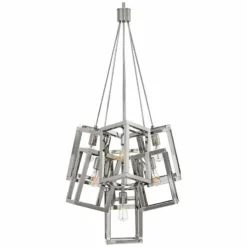 Ensemble 28" Wide Polished Nickel 7-Light Foyer Pendant