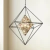 Troy Epic 30" Wide Forged Iron And Topaz Glass Pendant Light 2 Troy Epic 30" Wide Forged Iron And Topaz Glass Pendant Light -Outlet The Radiantix Store epic 30 inch wide forged iron and topaz glass pendant light 1w062cropped