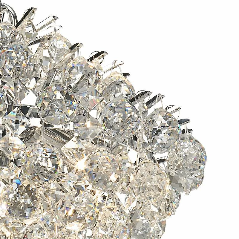 Essa 12" Wide Chrome 2-Light Swag Chandelier 5 Essa 12" Wide Chrome 2-Light Swag Chandelier - Image 3