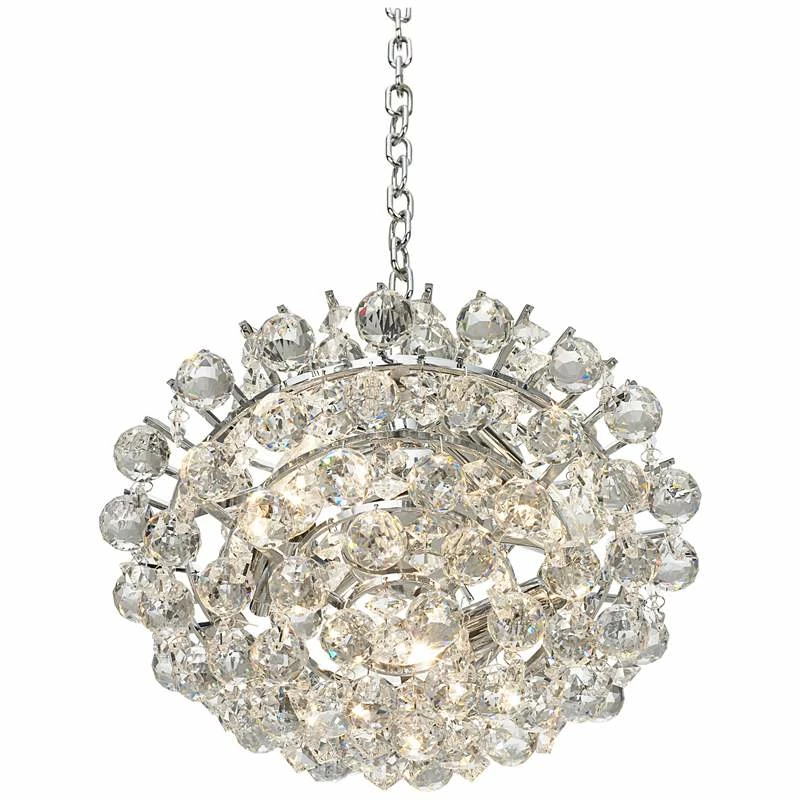 Essa 12" Wide Chrome 2-Light Swag Chandelier 8 Essa 12" Wide Chrome 2-Light Swag Chandelier - Image 6