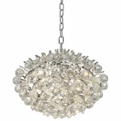 Essa 12" Wide Chrome 4-Light Swag Chandelier -Outlet The Radiantix Store essa 12 inch wide chrome 4 light swag chandelier 29c41views4