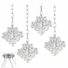 Essa 8" Wide Chrome 4-Light Swag Chandelier -Outlet The Radiantix Store essa 8 inch wide chrome 4 light swag chandelier 30n28