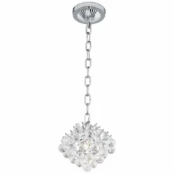 Essa 8" Wide Chrome And Crystal Mini Chandelier -Outlet The Radiantix Store essa 8 inch wide chrome and crystal mini chandelier 8f159views1