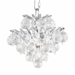 Essa 8" Wide Chrome And Crystal Mini Chandelier -Outlet The Radiantix Store essa 8 inch wide chrome and crystal mini chandelier 8f159views2