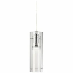 ET2 5 1/2" Wide Clear Cylinder And Frosted Glass Modern Pendant Light -Outlet The Radiantix Store et2 5 and one half inch wide clear cylinder and frosted glass modern pendant light 36544