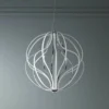 ET2 Aura 24" Wide Polished Chrome LED Pendant Light