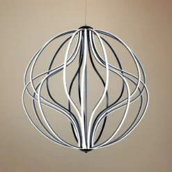 ET2 Aura 31" Wide Black Orb LED Pendant Light
