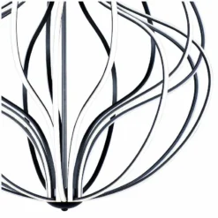 ET2 Aura 31" Wide Black Orb LED Pendant Light -Outlet The Radiantix Store et2 aura 31 inch wide black orb led pendant light 69c90views1