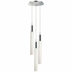 ET2 Big Fizz 13" Wide Chrome 3-Light LED Multi Light Pendant