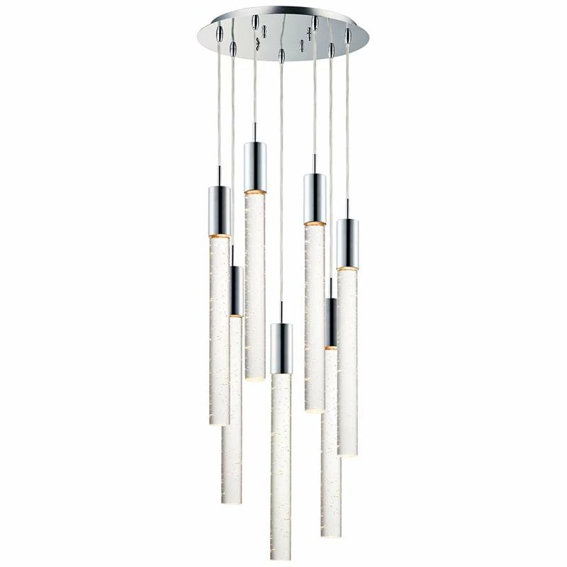 ET2 Big Fizz 16" Wide Chrome 7-Light LED Multi Light Pendant 3 ET2 Big Fizz 16" Wide Chrome 7-Light LED Multi Light Pendant
