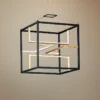 ET2 Chamber 18 1/4" Black And Gold 4-Light LED Modern Cube Pendant 1 ET2 Chamber 18 1/4" Black And Gold 4-Light LED Modern Cube Pendant -Outlet The Radiantix Store et2 chamber 18 and one quarter inch black and gold 4 light led modern cube pendant 69d18cropped