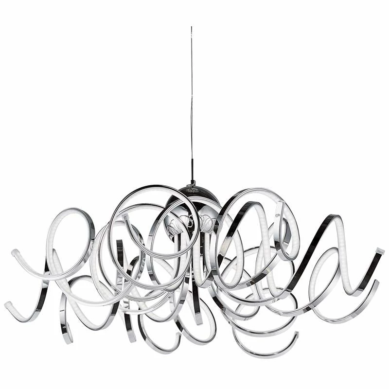 ET2 Chaos 29" Wide Polished Chrome LED Pendant Light 4 ET2 Chaos 29" Wide Polished Chrome LED Pendant Light - Image 2