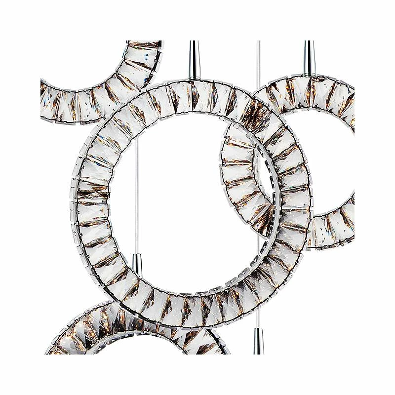 ET2 Charm 23 3/4" Wide Chrome LED Multi Light Pendant 5 ET2 Charm 23 3/4" Wide Chrome LED Multi Light Pendant - Image 3
