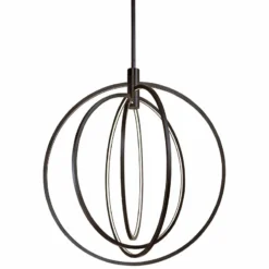 ET2 Concentric 27" Wide Bronze LED Pendant Light -Outlet The Radiantix Store et2 concentric 27 inch wide bronze led pendant light 9m958