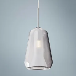 ET2 Deuce 5 1/2" Wide Smoke Glass LED Mini Pendant Light