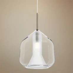 ET2 Deuce 6 3/4" Wide Clear Glass LED Mini Pendant Light