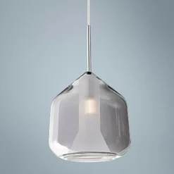 ET2 Deuce 6 3/4" Wide Smoke Glass LED Mini Pendant Light
