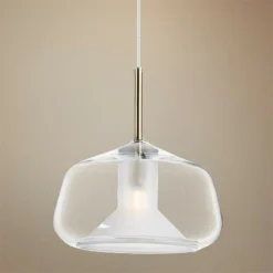ET2 Deuce 7 3/4" Wide Clear Glass LED Mini Pendant Light