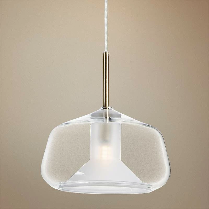 ET2 Deuce 7 3/4" Wide Clear Glass LED Mini Pendant Light 3 ET2 Deuce 7 3/4" Wide Clear Glass LED Mini Pendant Light