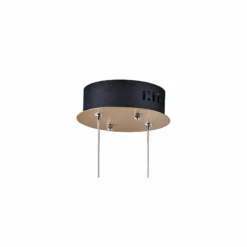 ET2 Flare 11 3/4" Wide Black And Soft Gold LED Mini Pendant -Outlet The Radiantix Store et2 flare 11 and three quarter inch wide black and soft gold led mini pendant 59h71views2